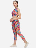 Women's Polyester Printed Sports Track Suit